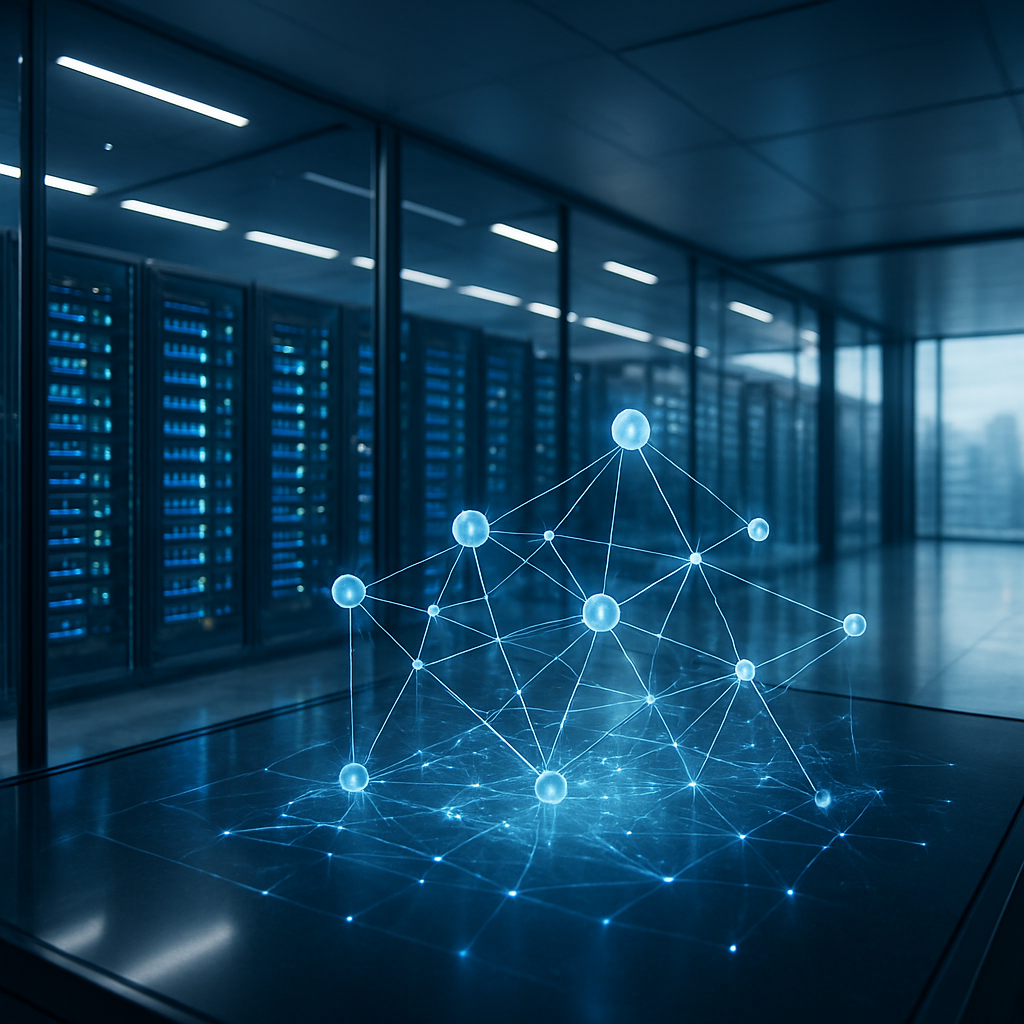 Abstract background for UpServX SaaS landing page